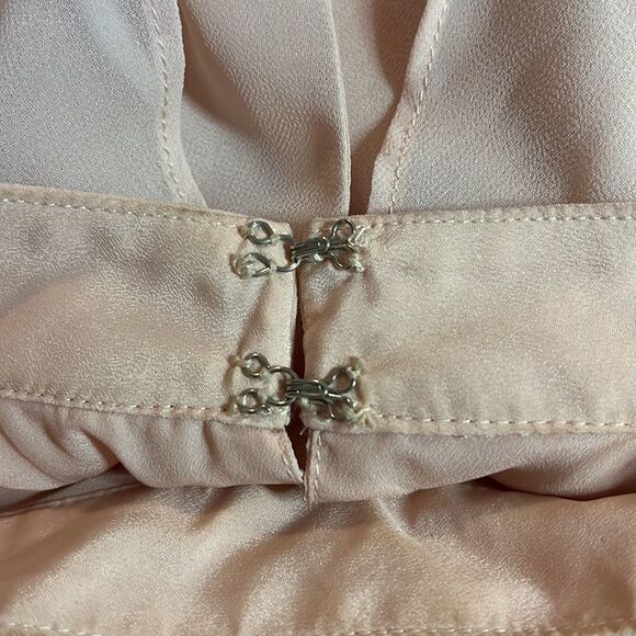 Bcbgeneration light pink blush sleeveless dress choker  + keyhole neck SZ XS - Picture 10 of 13